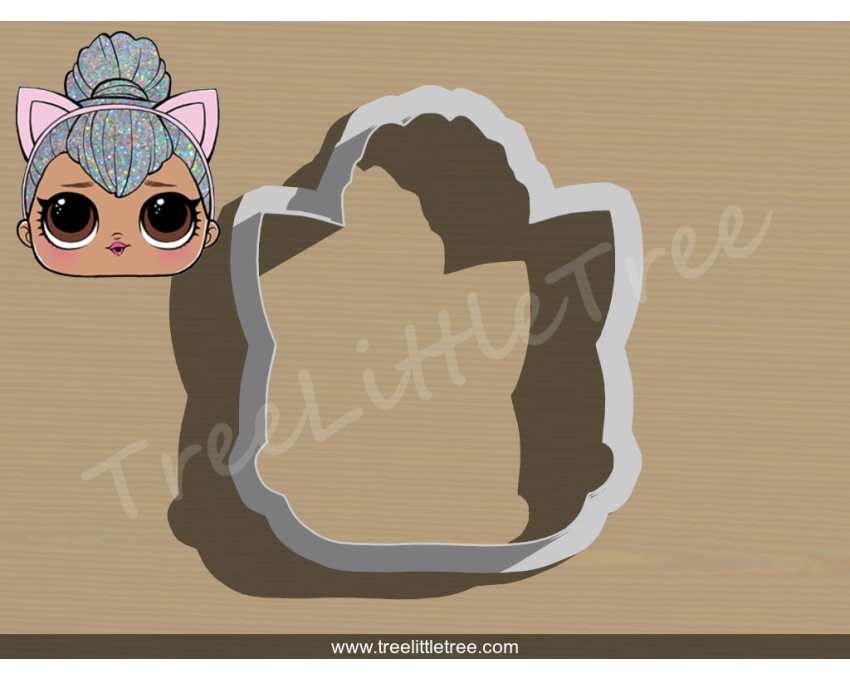 Kitty Queen Cookie Cutter. LOL Dolls Cookie Cutter