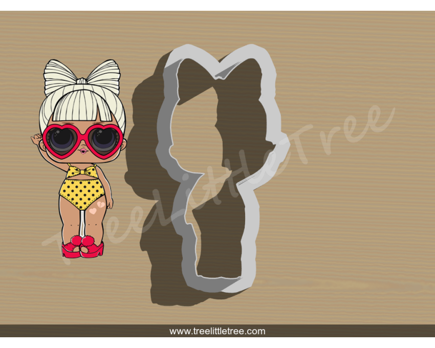 SPF. Q.T. Full Body Cookie Cutter. LOL Dolls Cookie Cutter