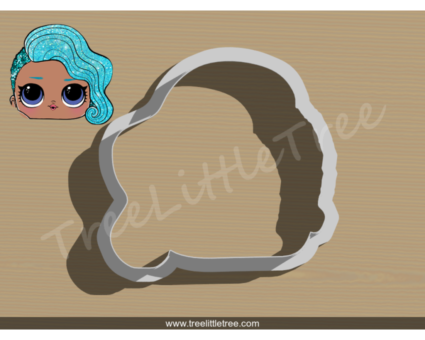 Splash Queen Cookie Cutter. LOL Dolls Cookie Cutter