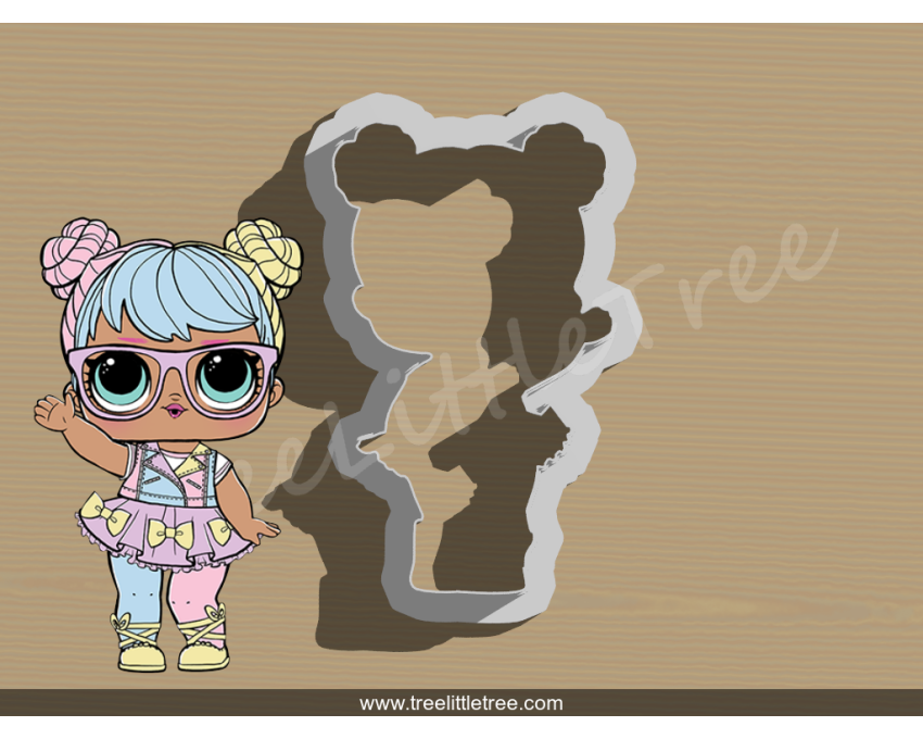 Bon Bon Full Body Cookie Cutter. LOL Dolls Cookie Cutter