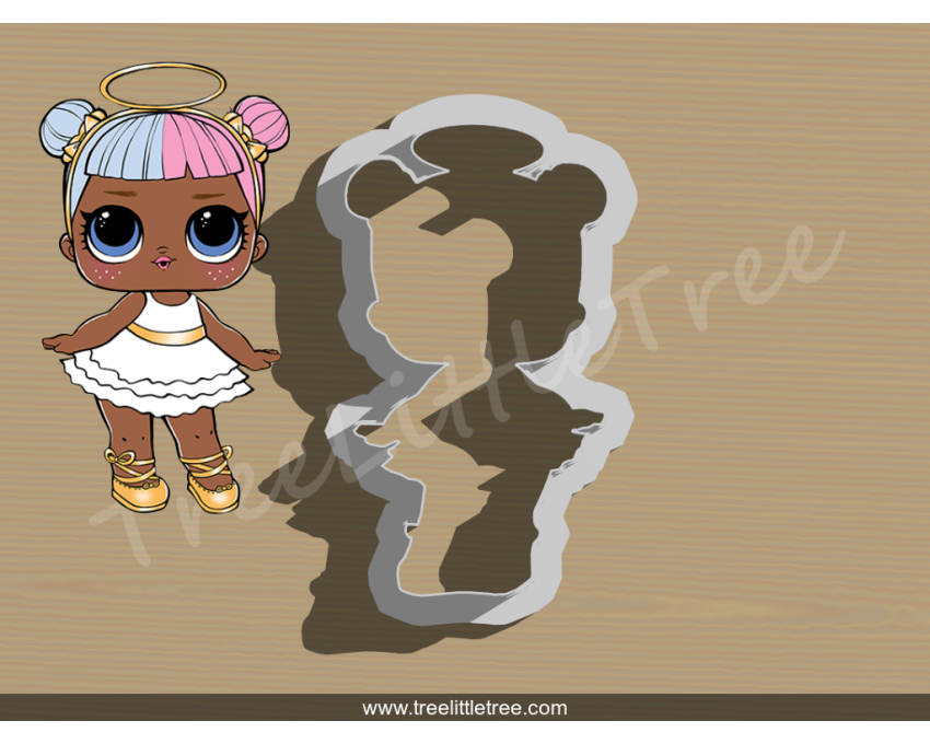 Sugar Full Body Cookie Cutter. LOL Dolls Cookie Cutter