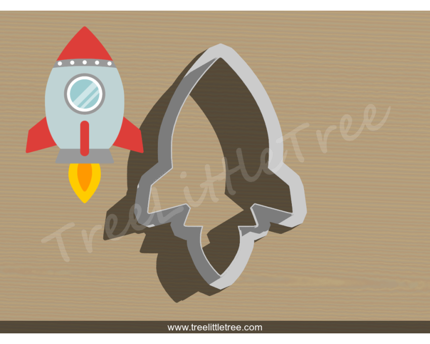 Rocket Cookie Cutter. Car Cookie Cutter