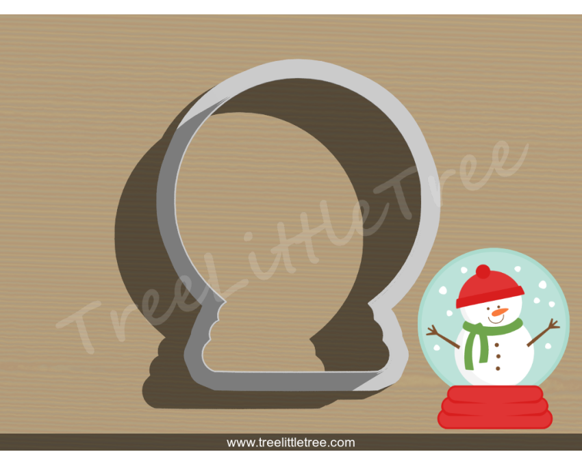 Snow Globe Cookie Cutter. Christmas Cookie Cutter