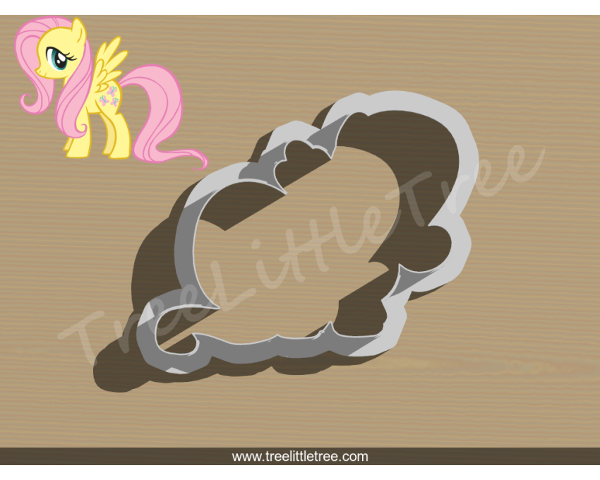 Fluttershy Cookie Cutter. My Little Pony Cookie Cutter.  Cartoon Cookie Cutter