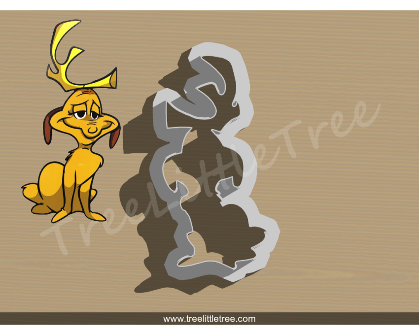 Christmas Grinch's Dog Cookie Cutter. Christmas Cookie Cutter. 