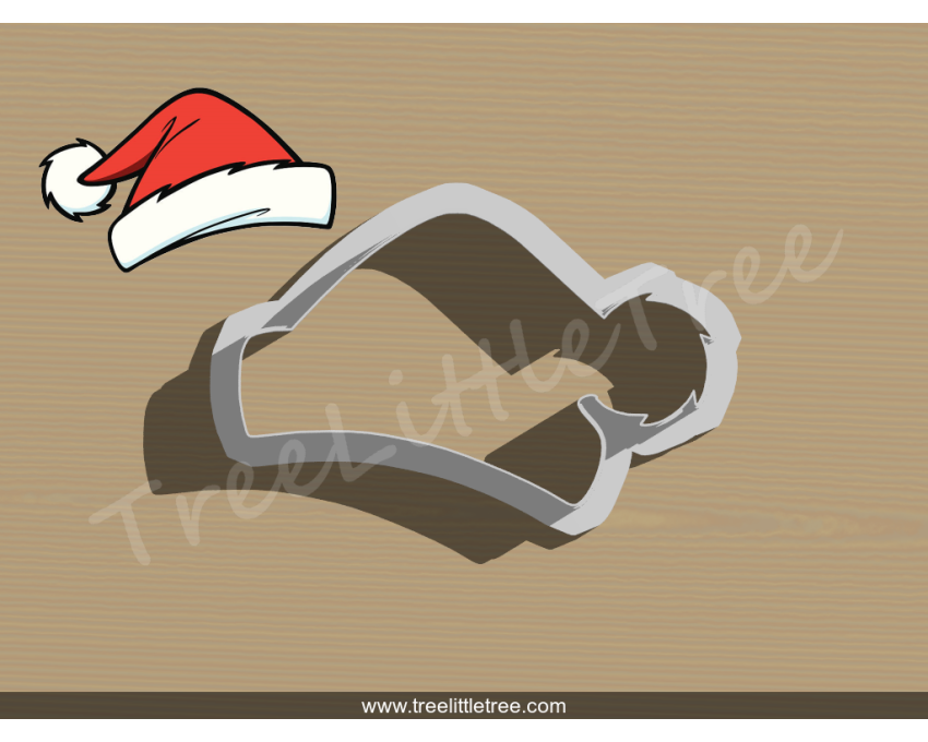 Christmas Santa Hat Cookie Cutter. Christmas Cookie Cutter. 