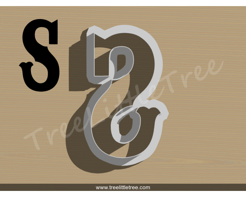 Carnival Letter S Cookie Cutter. Alphabet Cookie Cutter