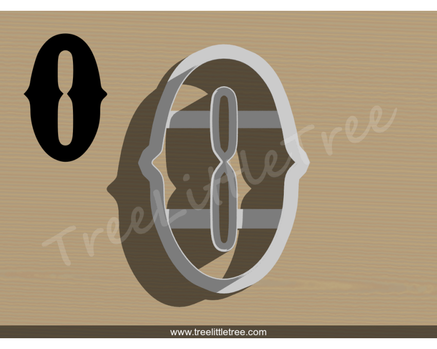 Carnival Letter O Cookie Cutter. Alphabet Cookie Cutter