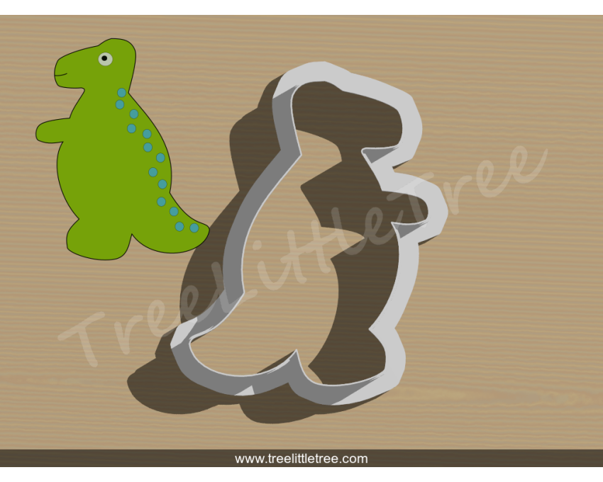 Cute Dinosaur Cookie Cutter. Animal Cookie Cutter