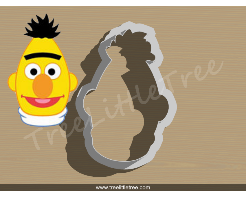 Bert Cookie Cutter. Cartoon Cookie Cutter. Sesame Street Cookie Cutter