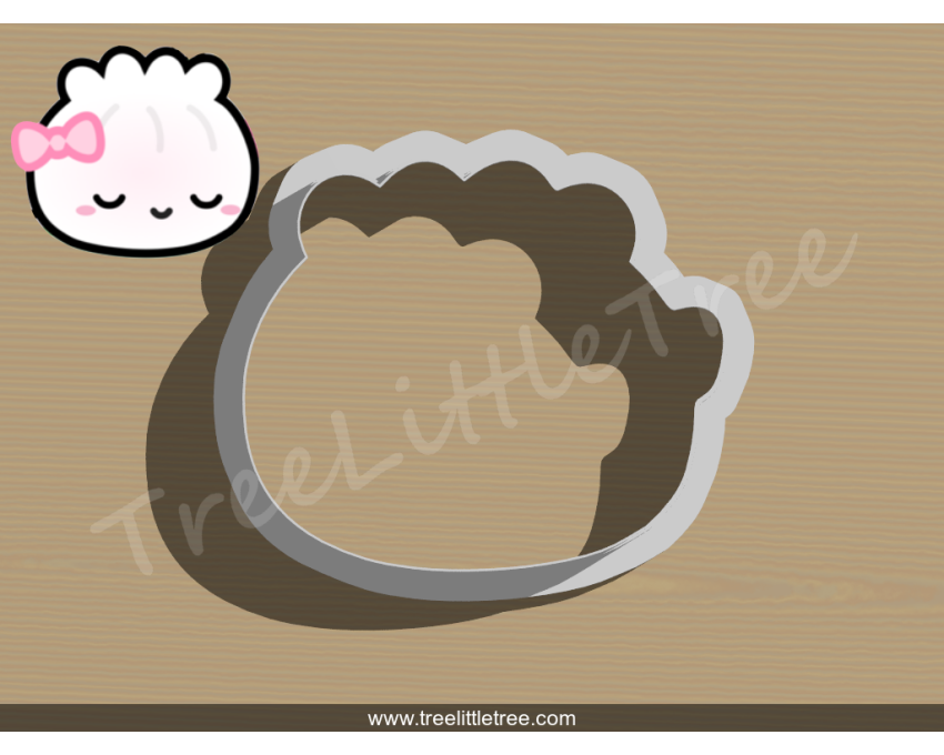 Steam Bun Cookie Cutter. Food Cookie Cutter. 