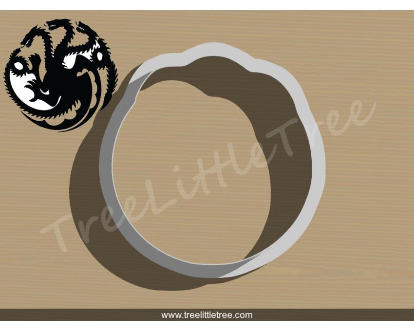 House of Targaryen Symbol Cookie Cutter. Game of Throne Cookie Cutter. Movie Cookie Cutter