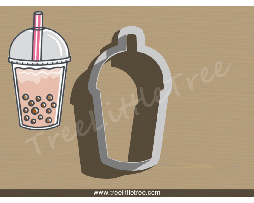 Bubble Tea Style 1 Cookie Cutter. Boba Tea Cookie Cutter. Food Cookie Cutter