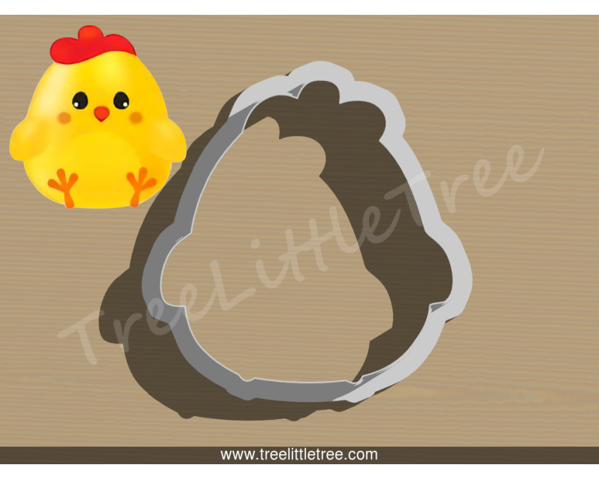 Baby Chick Cookie Cutter. Animal Cookie Cutter. Farm Animal Cookie Cutter