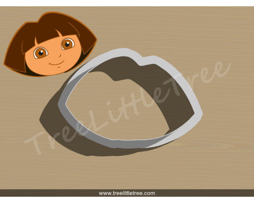 Dora Cookie Cutter. Cartoon Cookie Cutter. Dora the Explorer Cookie Cutter