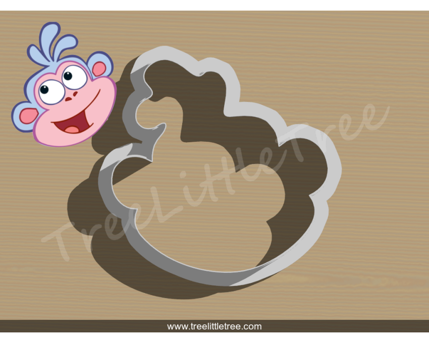 Dora Monkey Cookie Cutter. Cartoon Cookie Cutter. Dora the Explorer Cookie Cutter