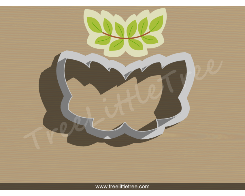 Leaf Branch Cookie Cutter. Unique Cookie Cutter
