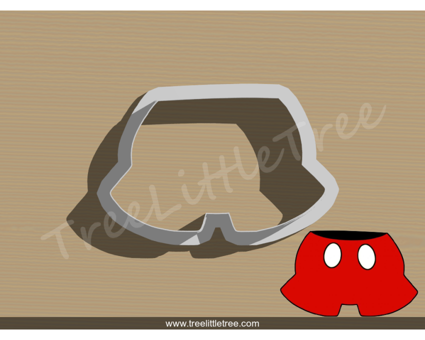 Mickey Mouse Pants Cookie Cutter.Cartoon Cookie Cutter