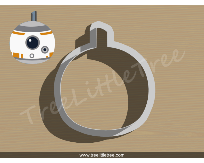 Tsum Tsum BB-8 Cookie Cutter. Star Wars Cookie Cutter