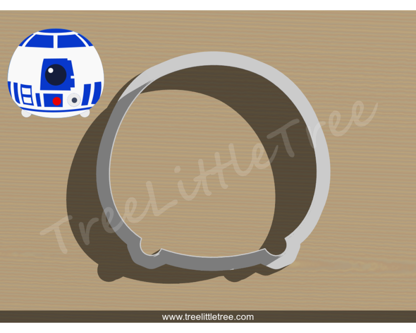 Tsum Tsum R2D2 Cookie Cutter. Star Wars Cookie Cutter