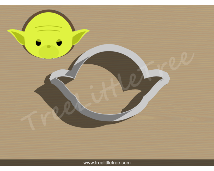 Tsum Tsum Yoda Cookie Cutter. Star Wars Cookie Cutter