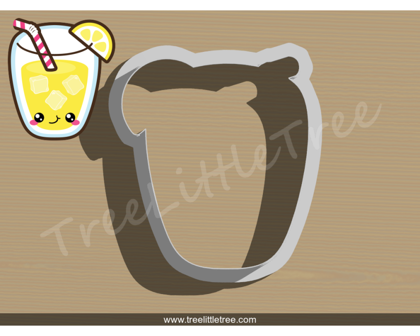 Cute Lemonade Glass Cookie Cutter. Summer Season Cookie Cutter. Lemonade Cookie Cutter