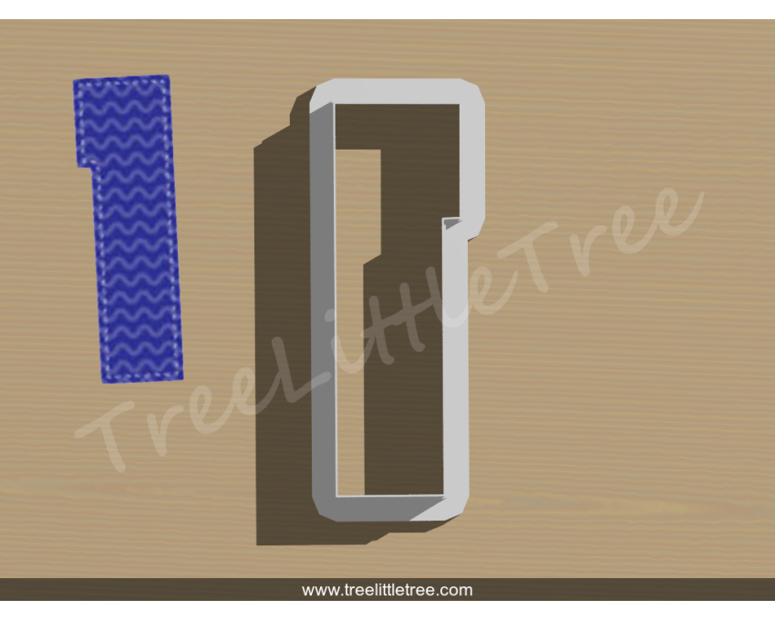 Happy Number One Cookie Cutter. Number Cookie Cutter