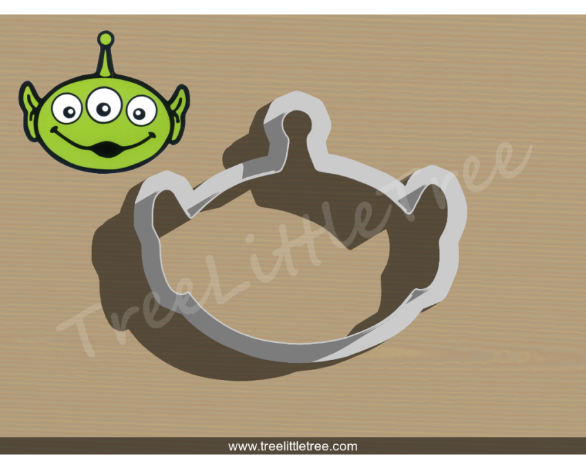 Toy Story Alien Head Cookie Cutter. Disney cookie cutter. Cartoon Cookie Cutter