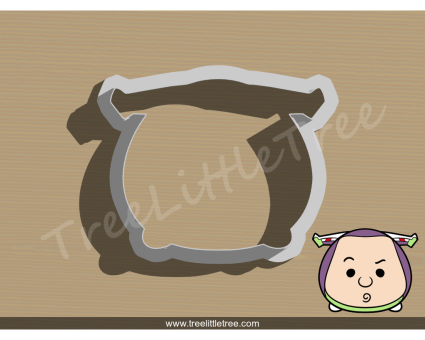 Toy Story Buzz Lightyear Tsum Tsum Cutter. Disney cookie cutter. Cartoon Cookie Cutter