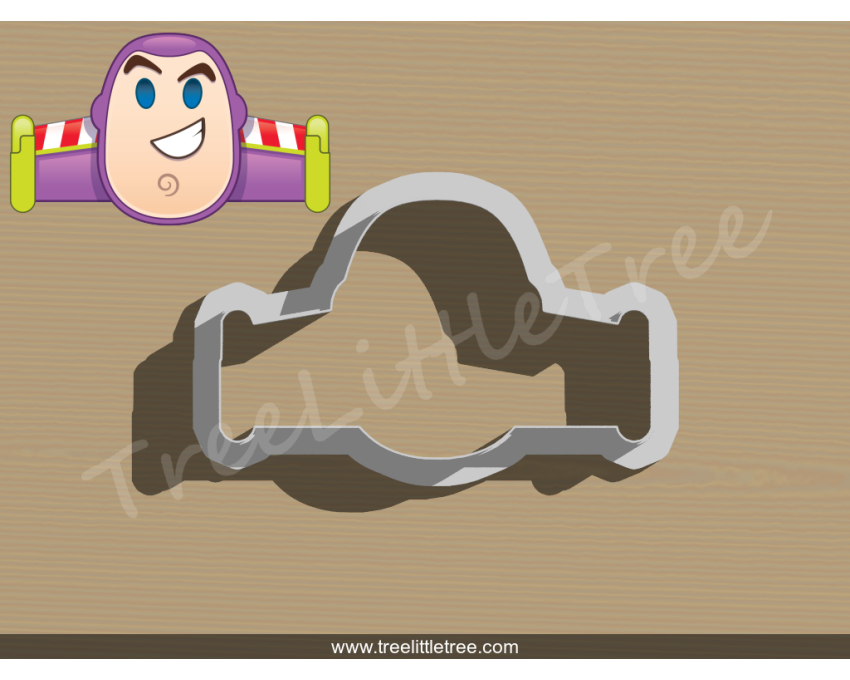 Toy Story Buzz Lightyear Emoji Cutter. Disney cookie cutter. Cartoon Cookie Cutter