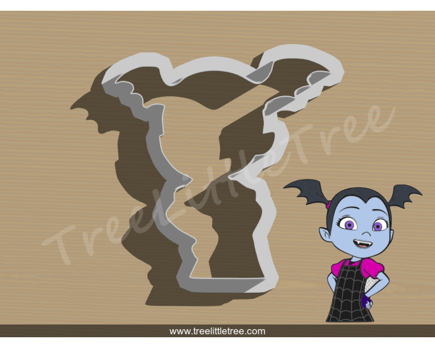 Vampirina Cookie Cutter. Disney cookie cutter. CartoonCookie Cutter