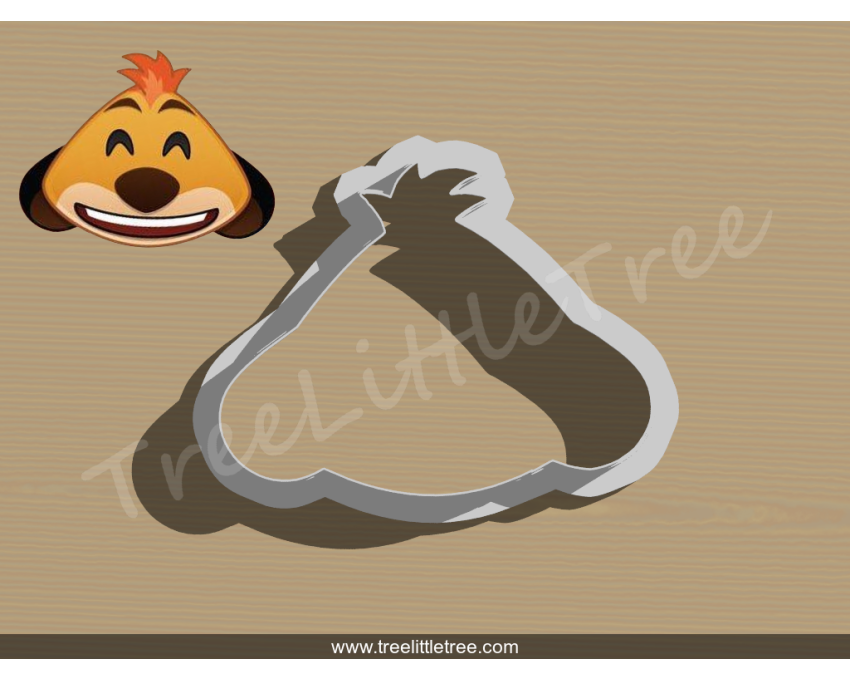 Timan Emoji Cookie Cutter. Disney cookie cutter. Lion King Cookie Cutter