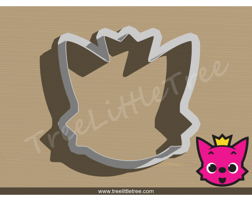 Pinkfong Cookie Cutter. Baby Shark cookie cutter.