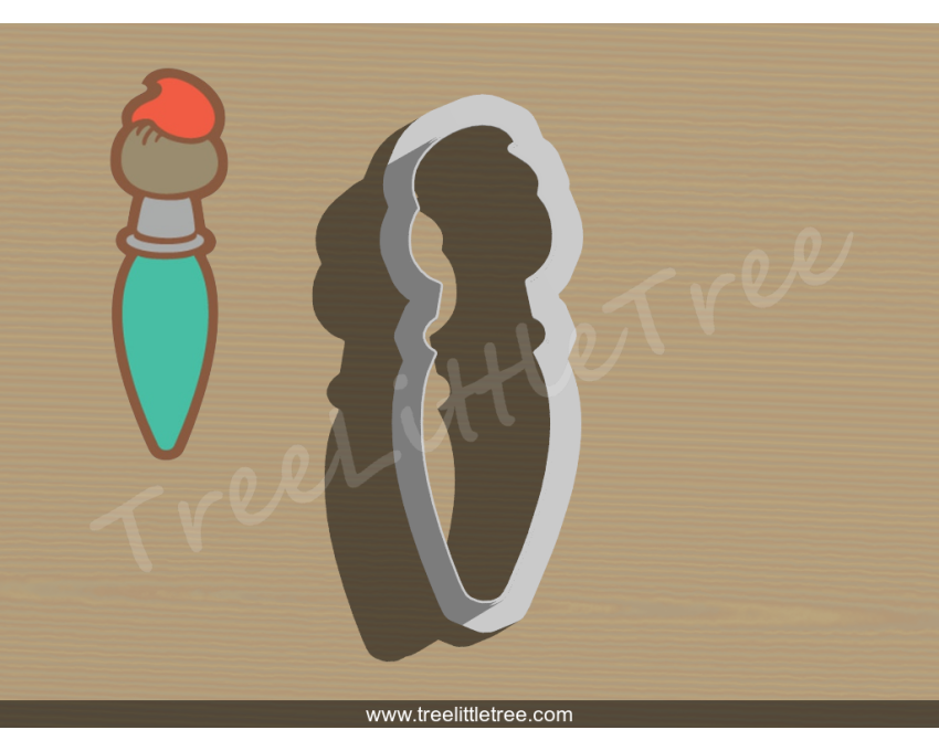 Painting Brush Cookie Cutter. Painting Cookie Cutter