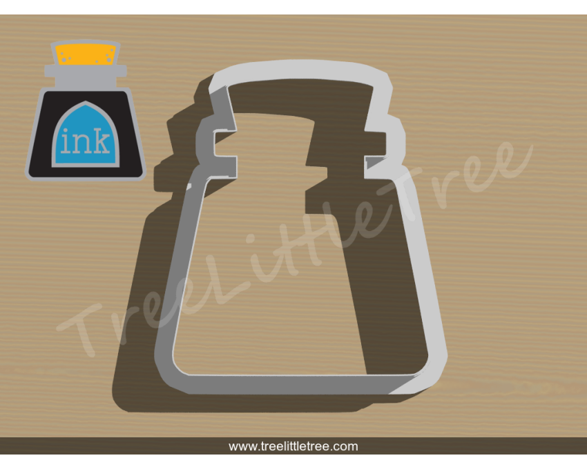 Ink Cookie Cutter. Painting Cookie Cutter. School Cookie Cutter