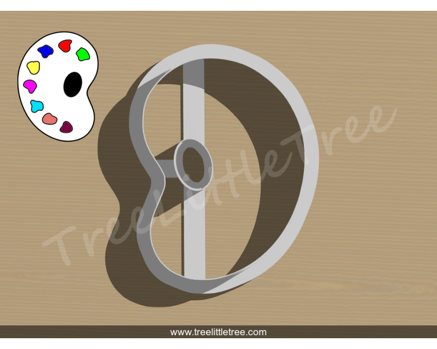 Artist Palette Cookie Cutter. Painting Cookie Cutter. School Cookie Cutter