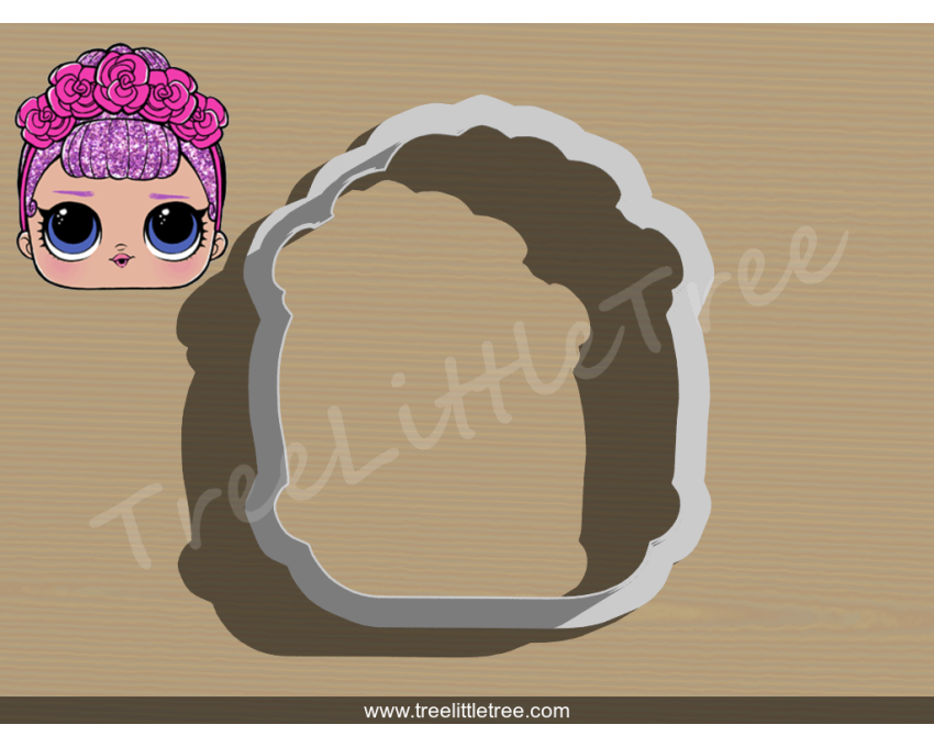 Sugar Queen Cookie Cutter. LOL Dolls Cookie Cutter