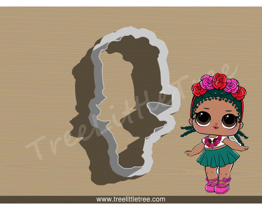 Coconut Qt Full Body Cookie Cutter. LOL Dolls Cookie Cutter. 