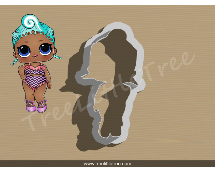 Precious Full Body Cookie Cutter. LOL Dolls Cookie Cutter. 