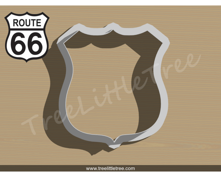 Route 66 Cookie Cutter. Traffic Cookie Cutter