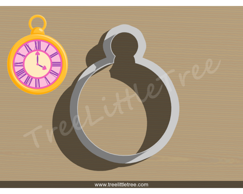 Mad Hatter Wall Clock Cookie Cutter. Alice in Wonderland Cookie Cutter