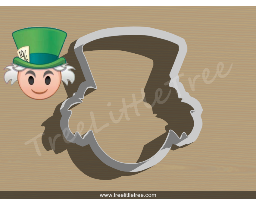 Mad Hatter Cookie Cutter. Alice in Wonderland Cookie Cutter