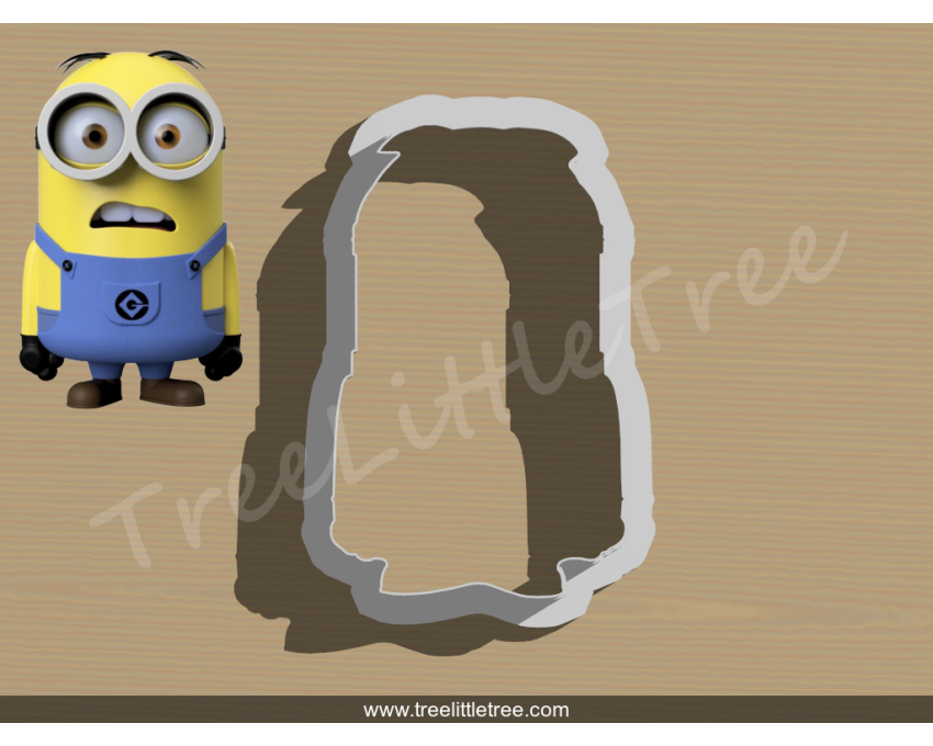 Dave the Minion Cookie Cutter.Cartoon Cookie Cutter
