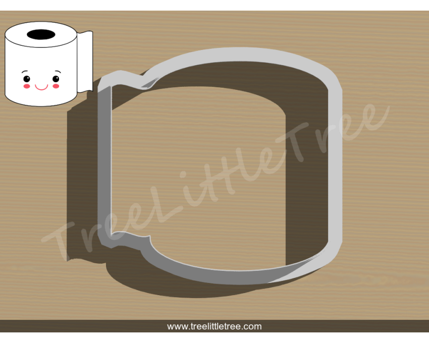 Toilet Paper Cookie Cutter. Covid-19 Cookie Cutter