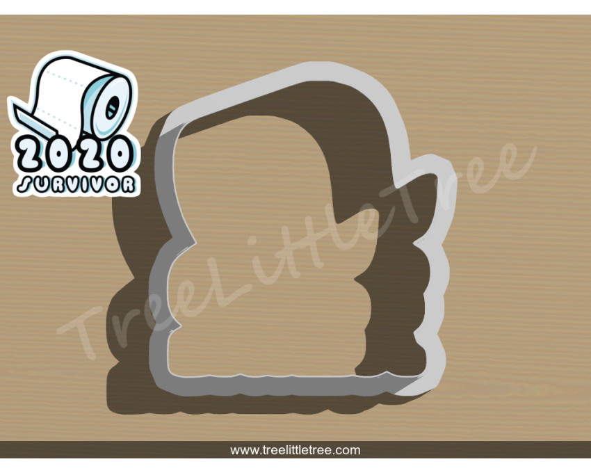 Covid-19 Survivor Cookie Cutter. Covid-19 Cookie Cutter