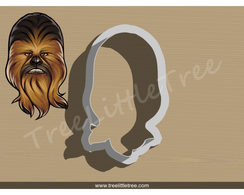 Chewbacca Cookie Cutter. Star Wars Cookie Cutter