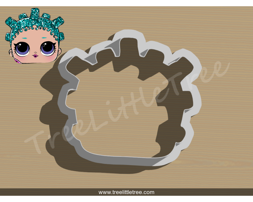 Cosmic Queen Cookie Cutter. LOL Dolls Cookie Cutter