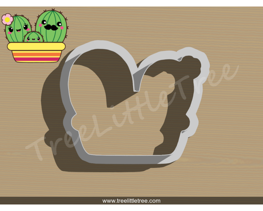 Cactus Family Cookie Cutter. Plant Cookie Cutter