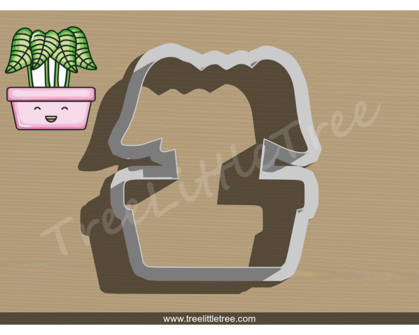 House Plant Style 3 Cookie Cutter. Plant Cookie Cutter. 