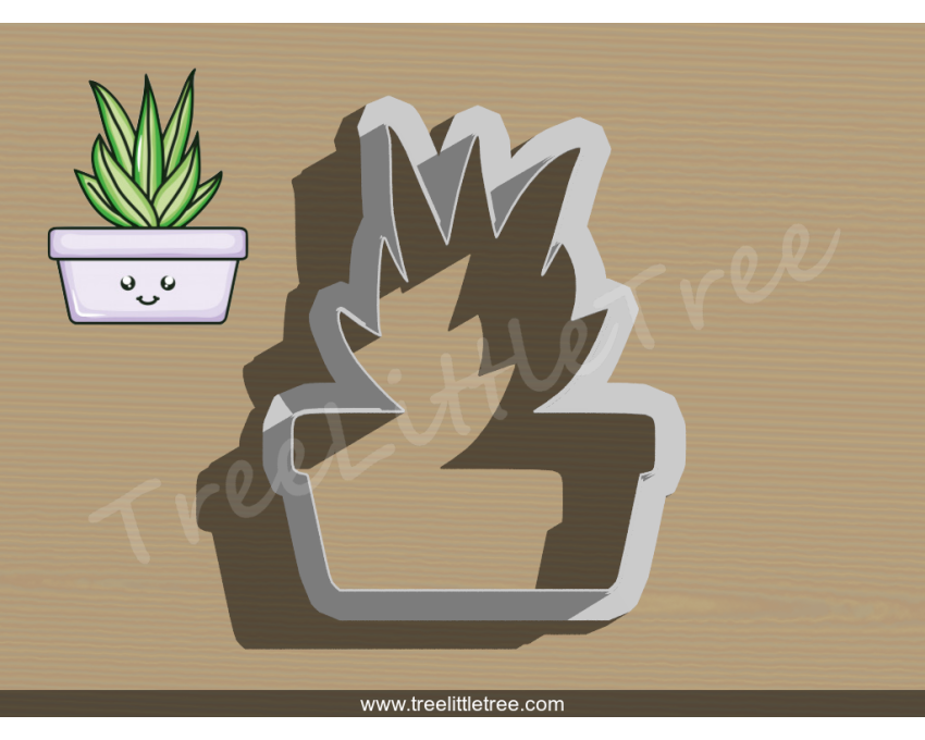 House Plant Style 5 Cookie Cutter. Plant Cookie Cutter.